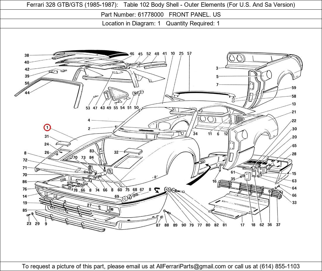 Ferrari Part 61778000