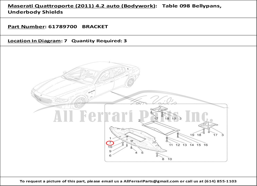 Ferrari Part 61789700