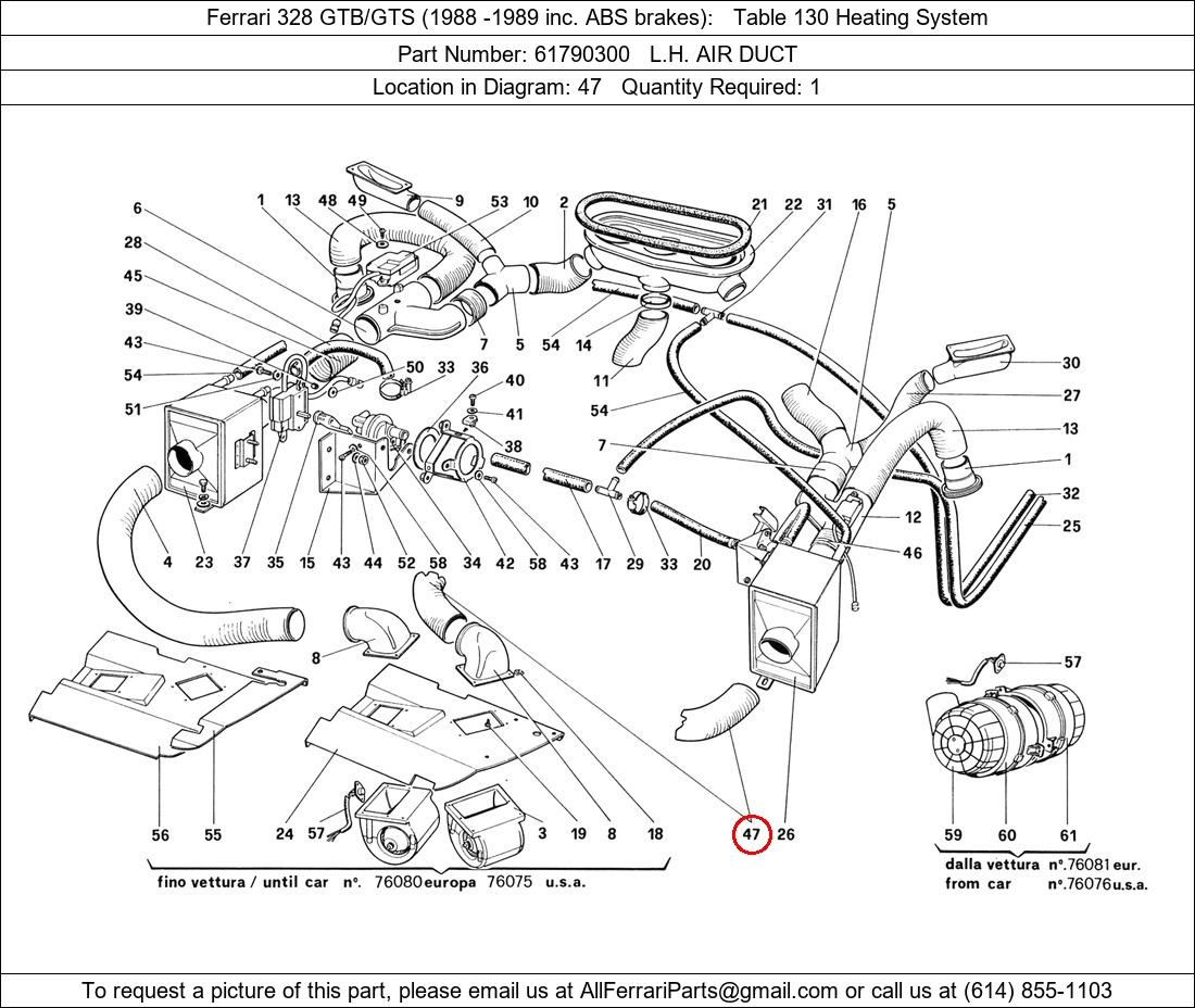 Ferrari Part 61790300