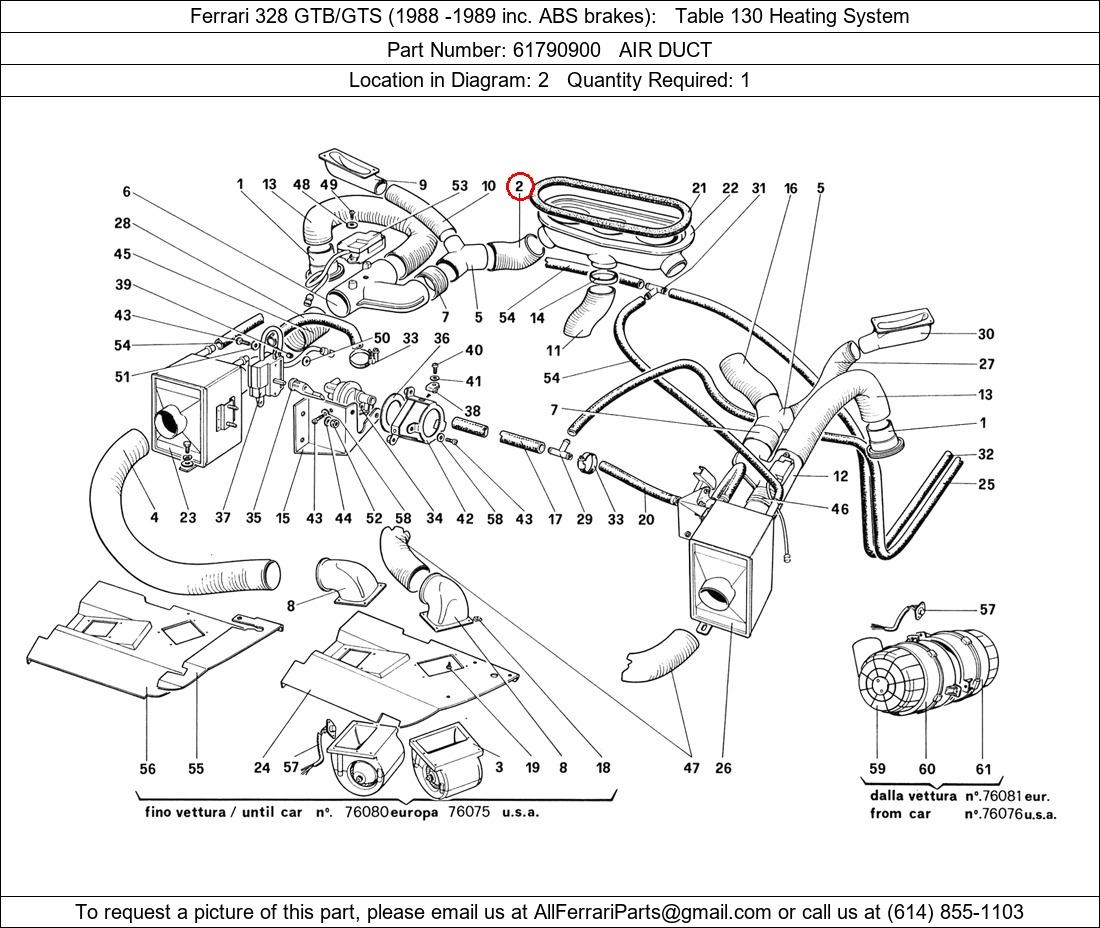 Ferrari Part 61790900