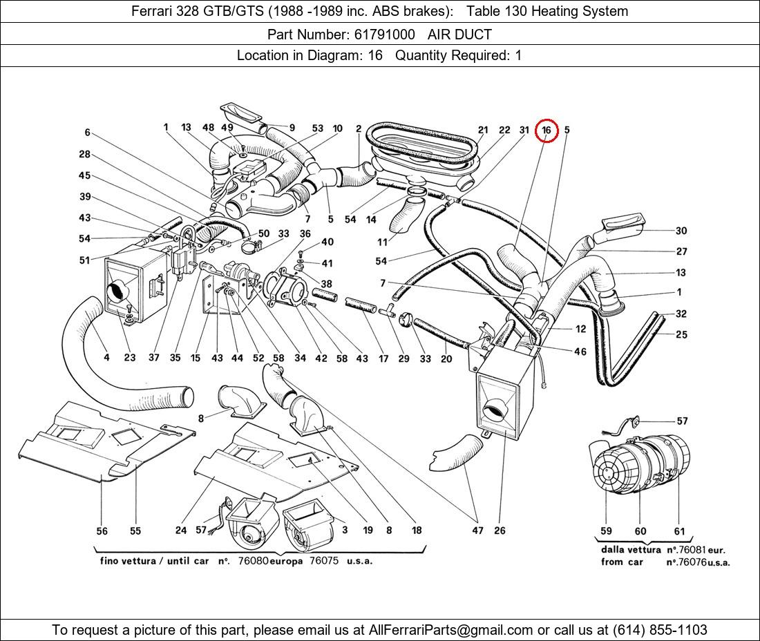 Ferrari Part 61791000