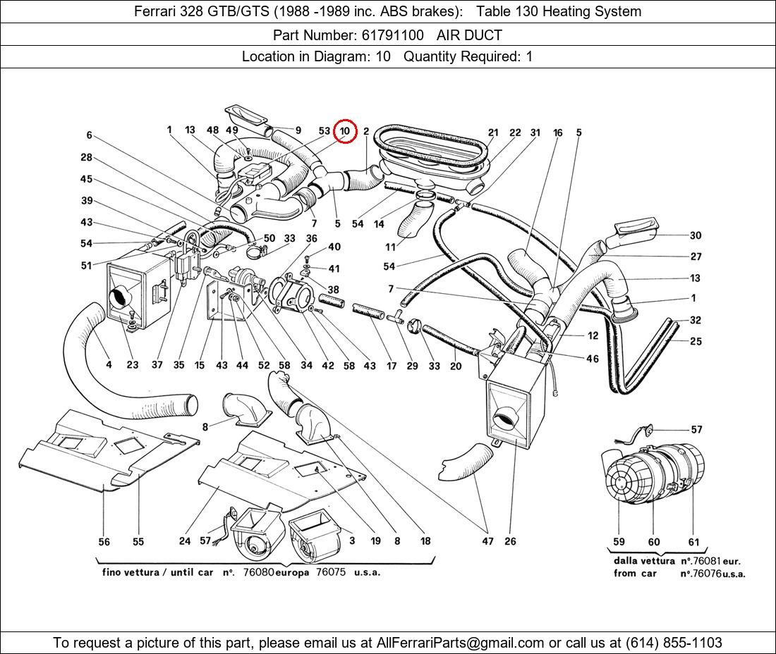 Ferrari Part 61791100