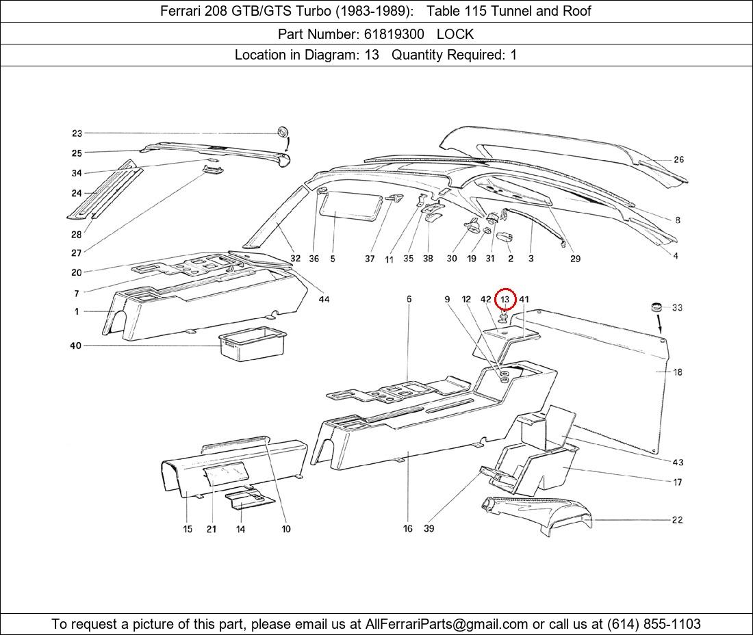 Ferrari Part 61819300