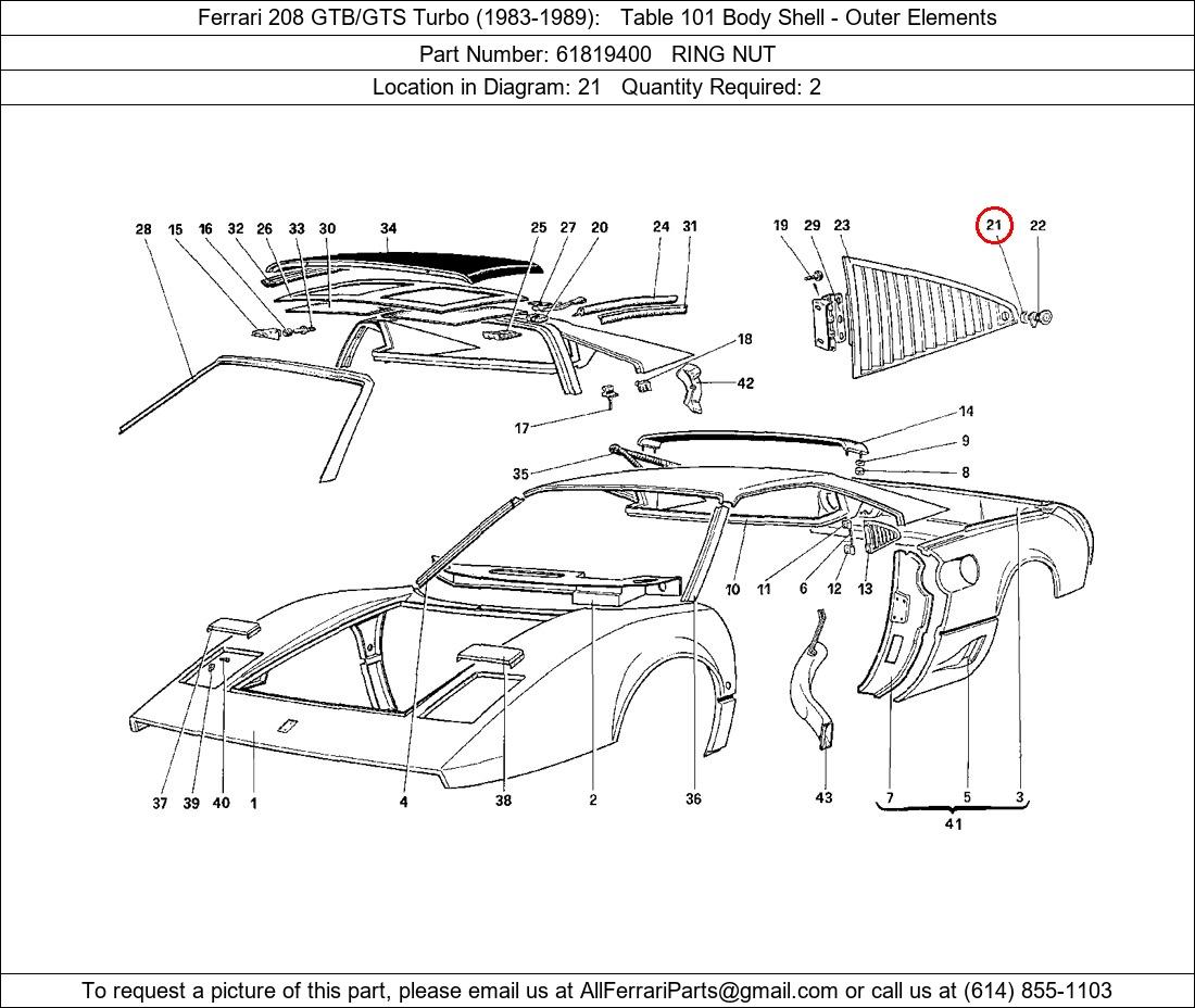 Ferrari Part 61819400