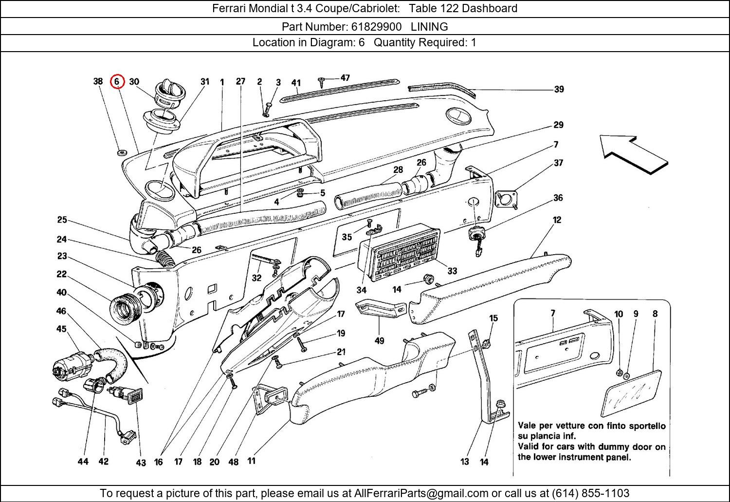 Ferrari Part 61829900