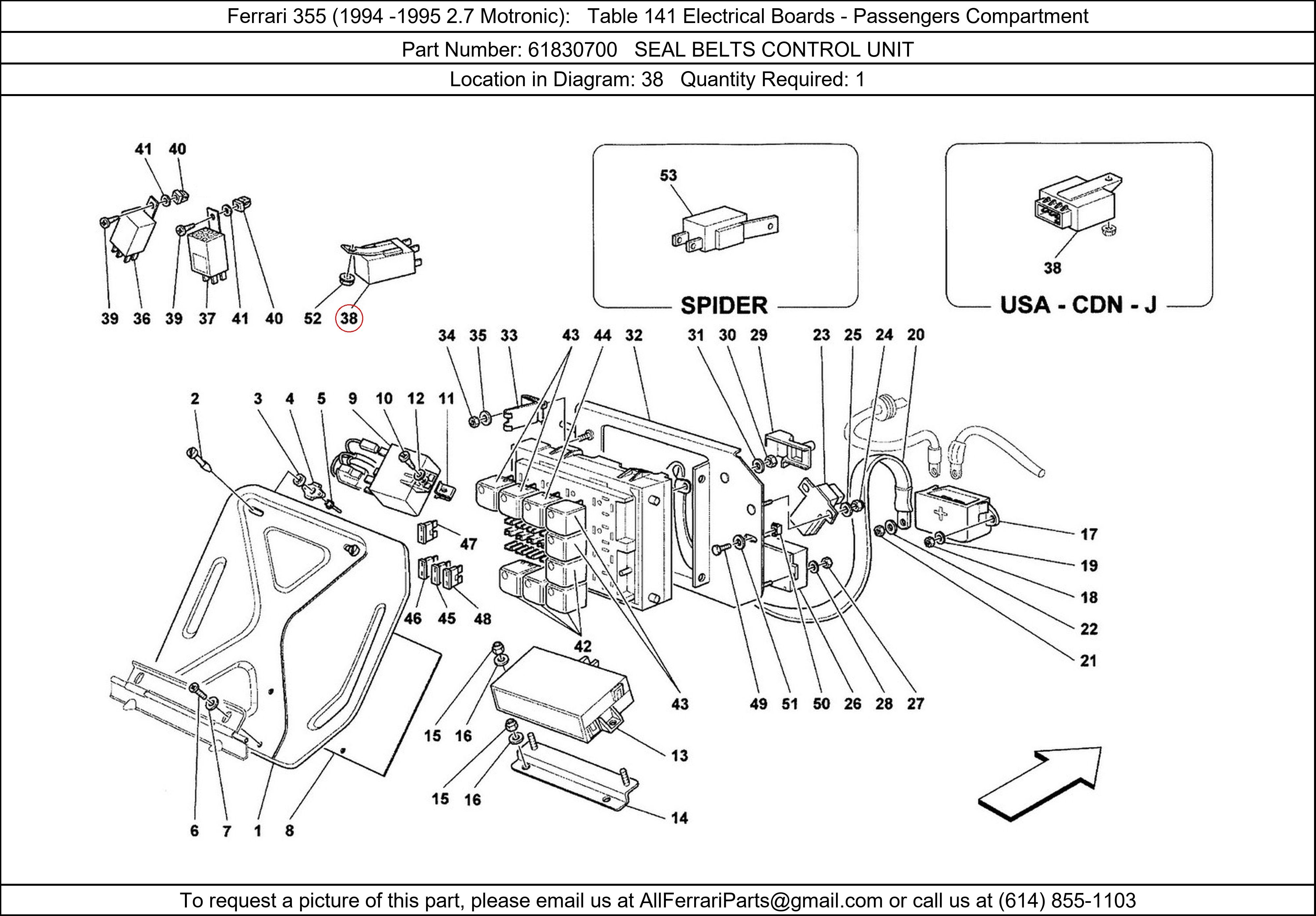 Ferrari Part 61830700