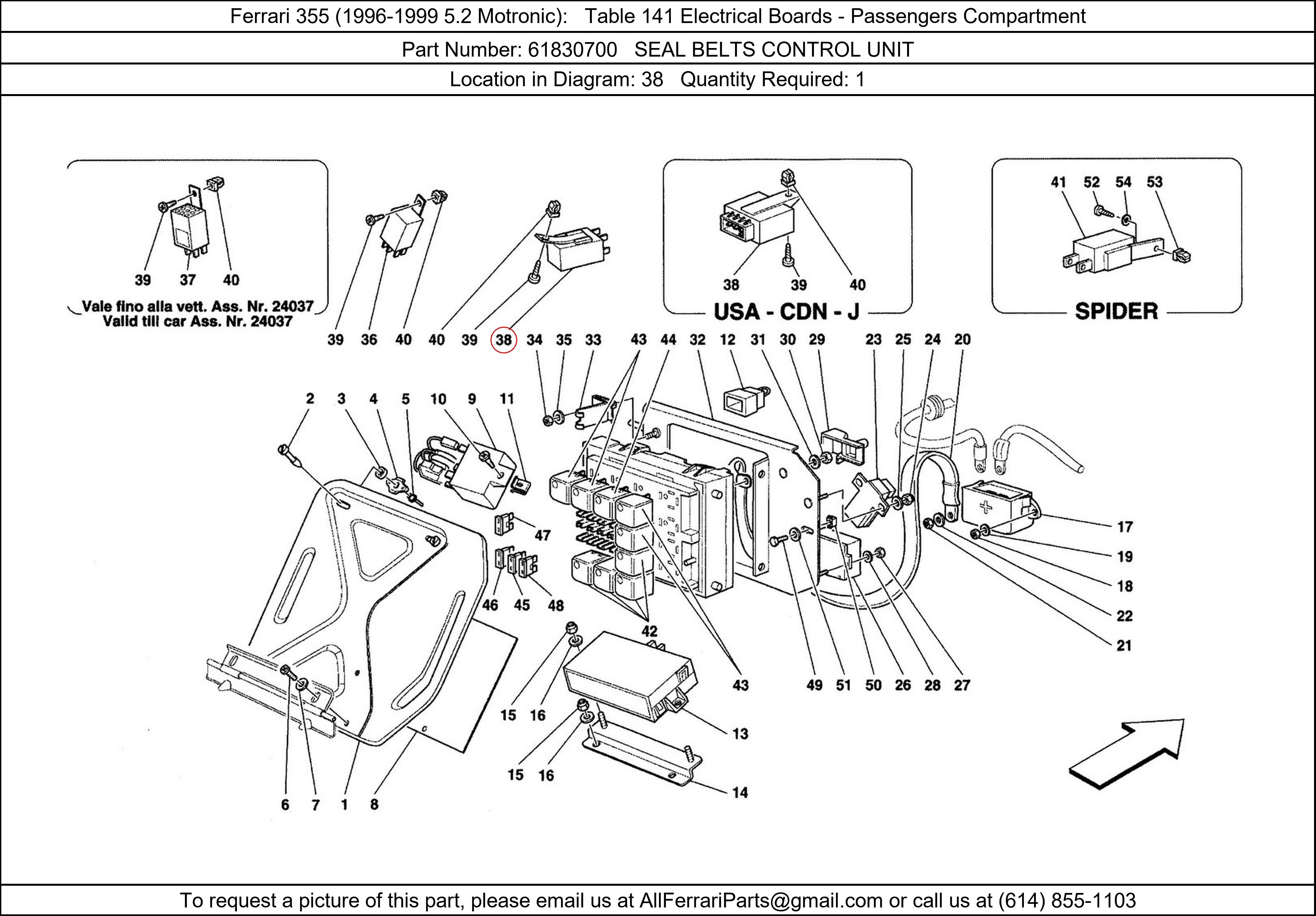 Ferrari Part 61830700