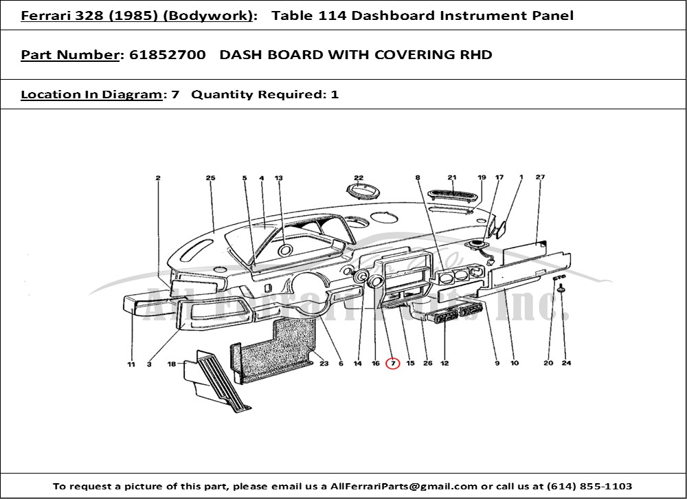 Ferrari Part 61852700