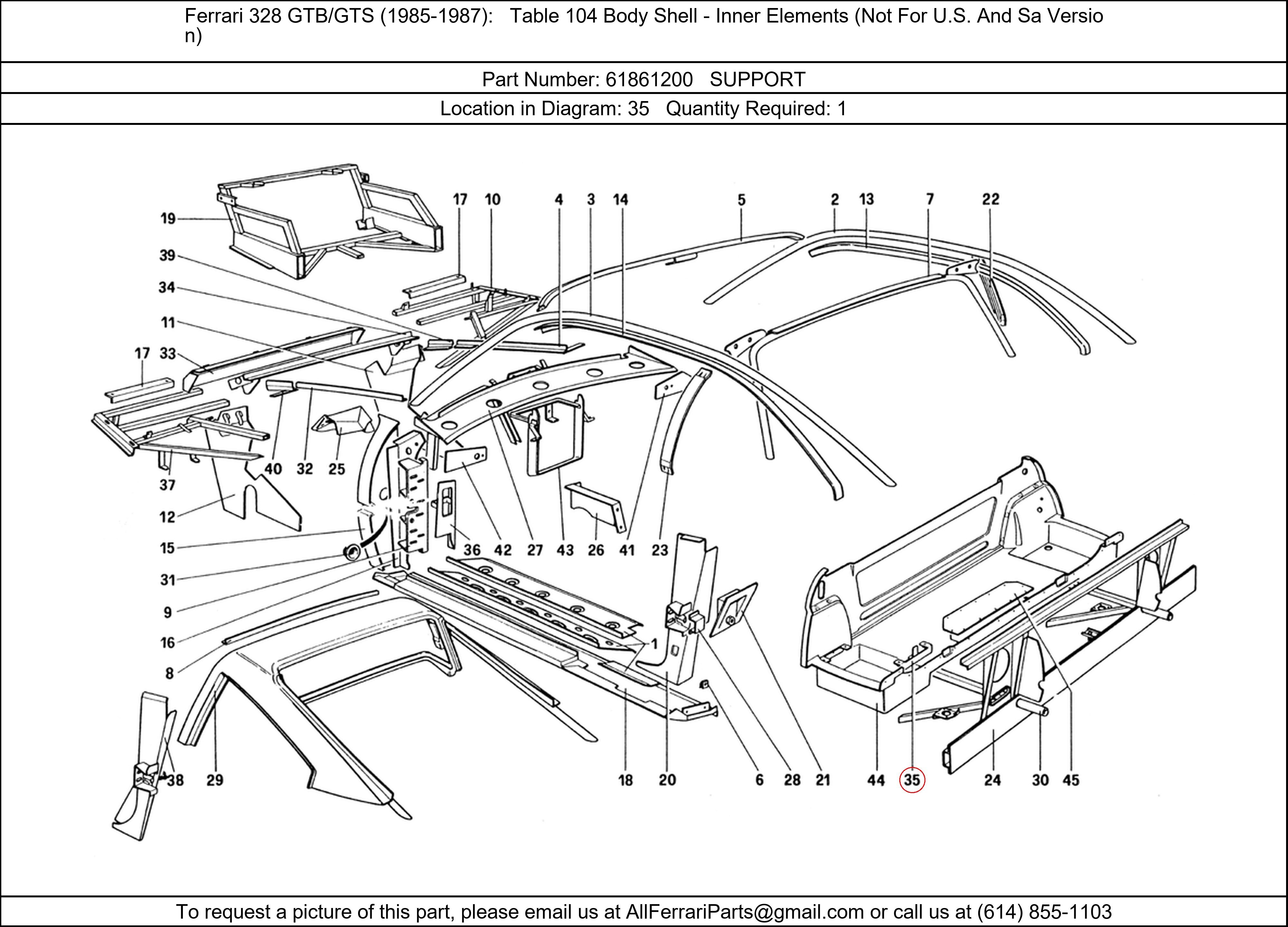 Ferrari Part 61861200