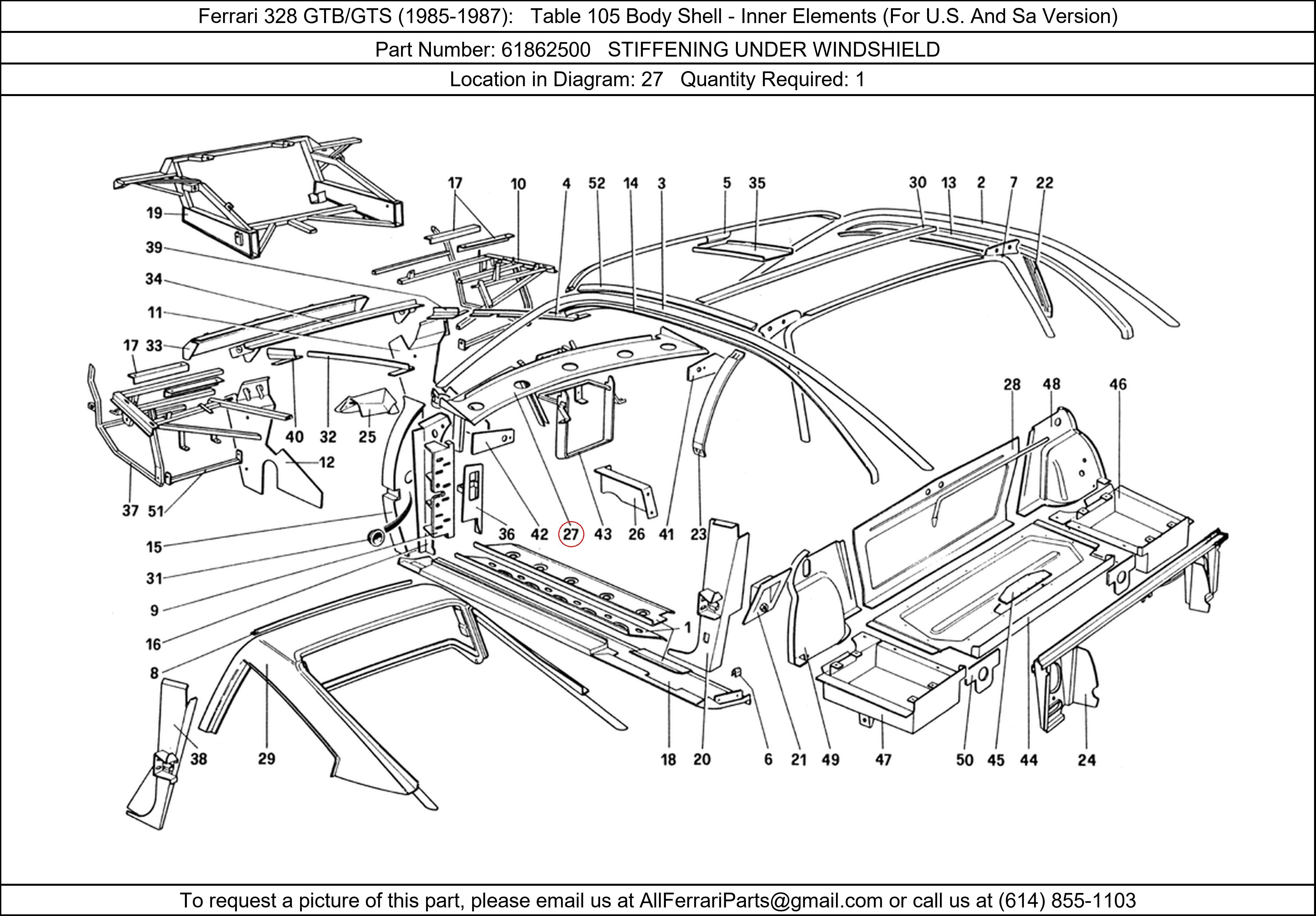 Ferrari Part 61862500