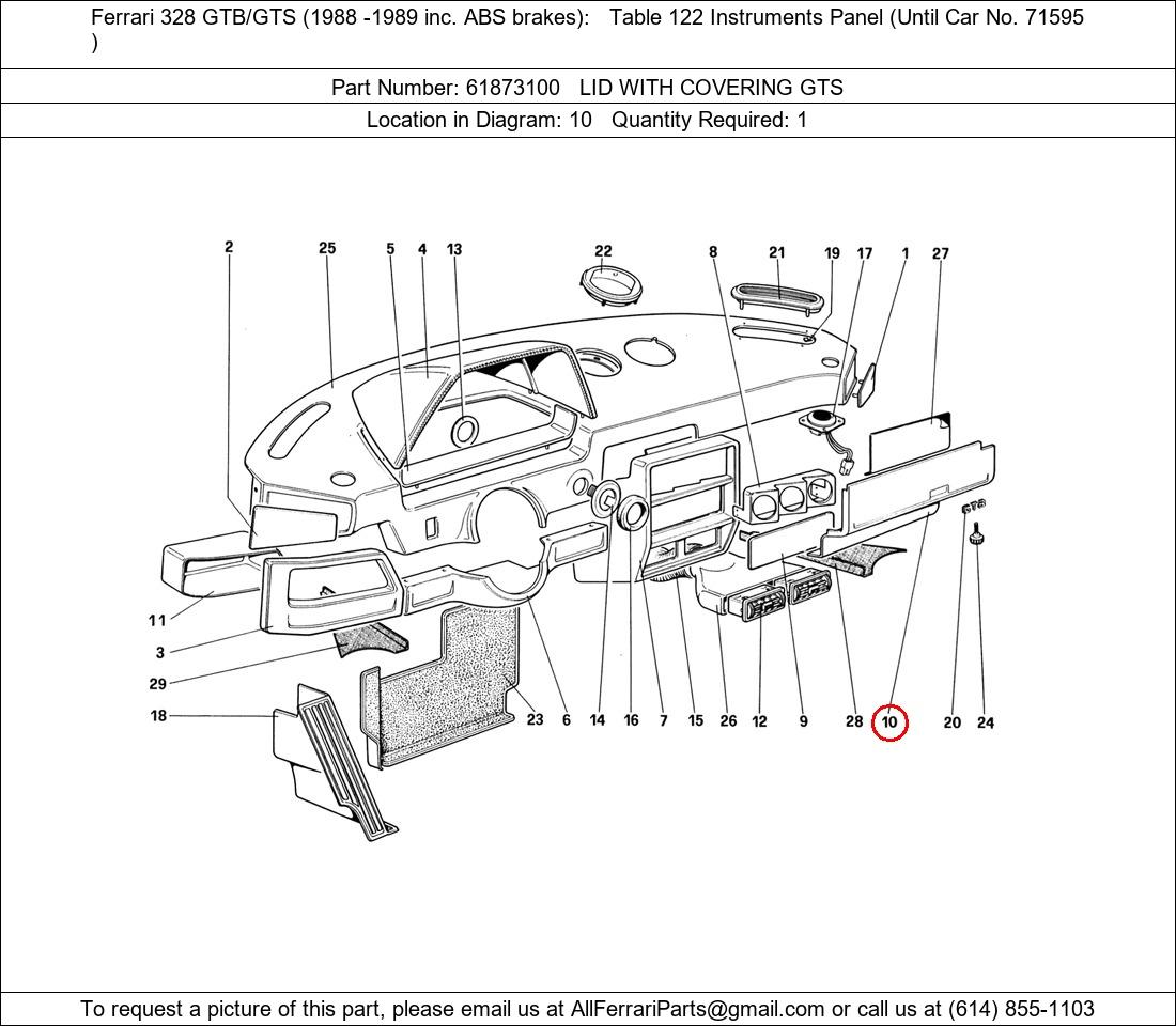 Ferrari Part 61873100