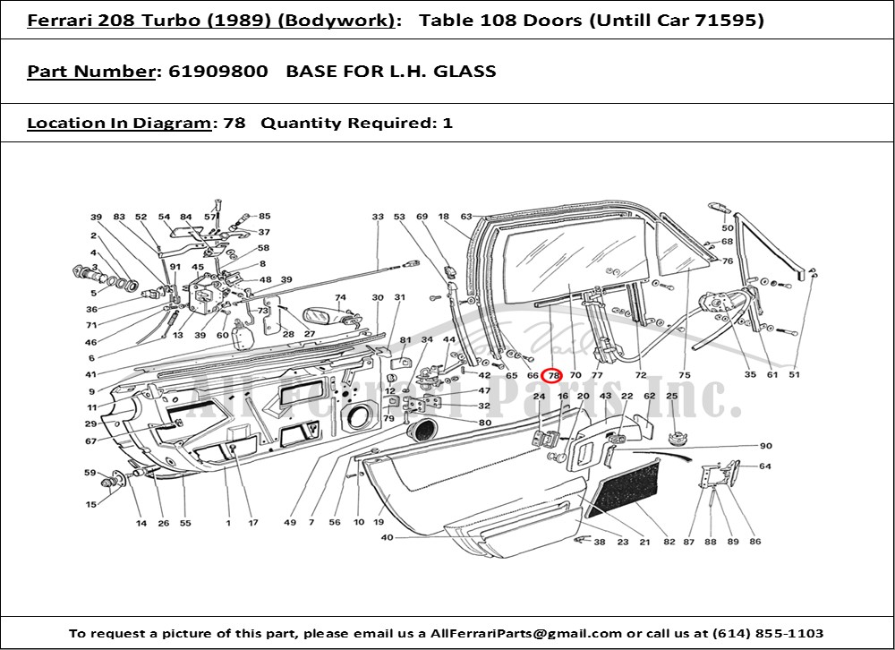 Ferrari Part 61909800