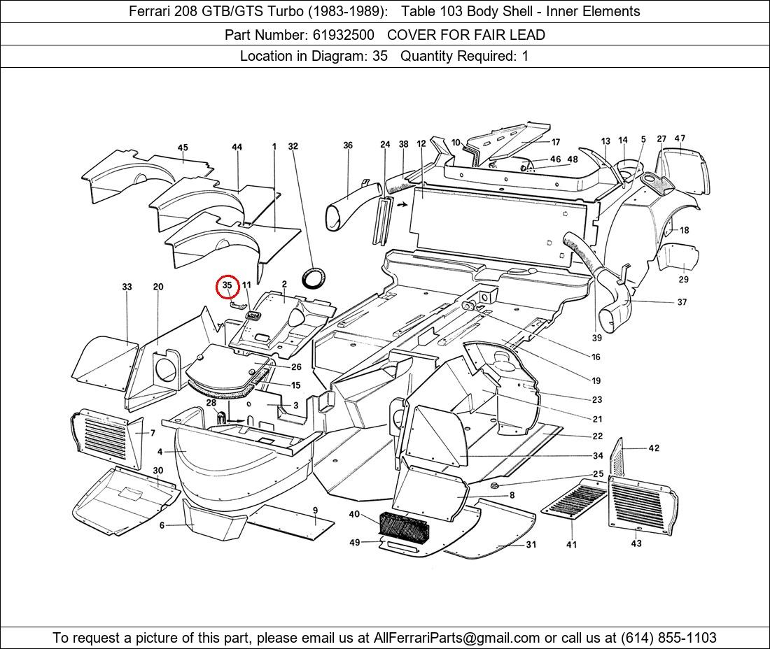 Ferrari Part 61932500