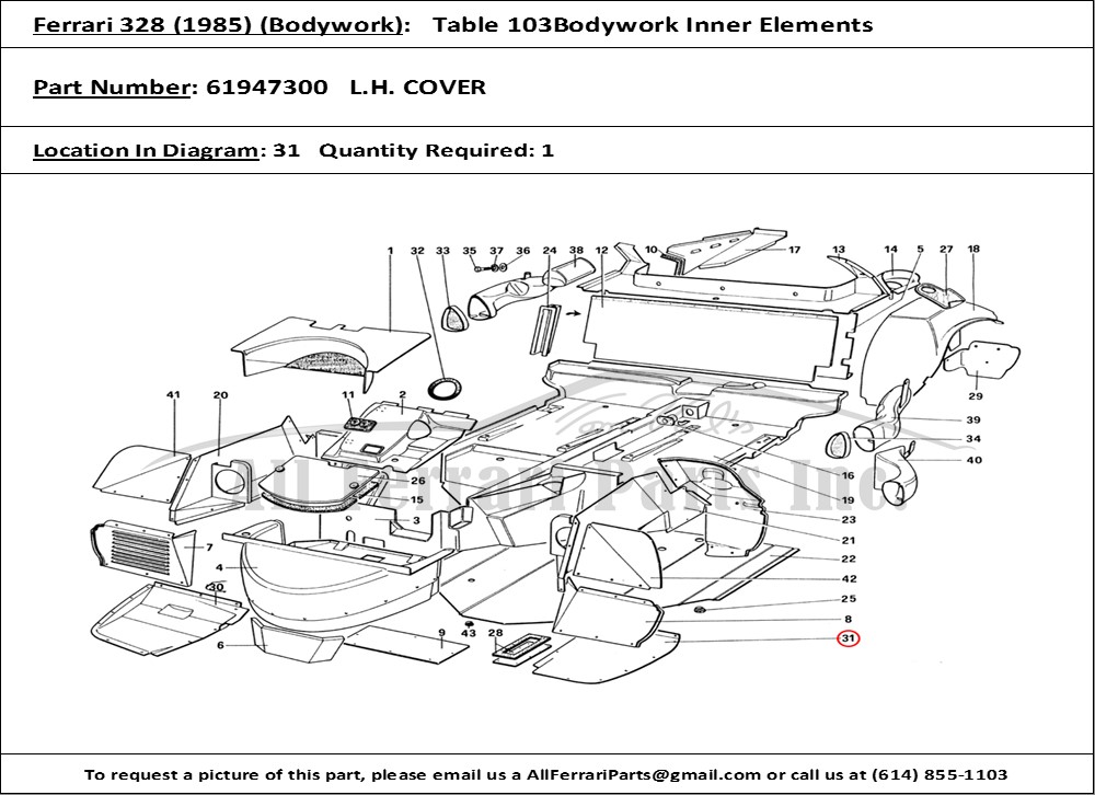 Ferrari Part 61947300