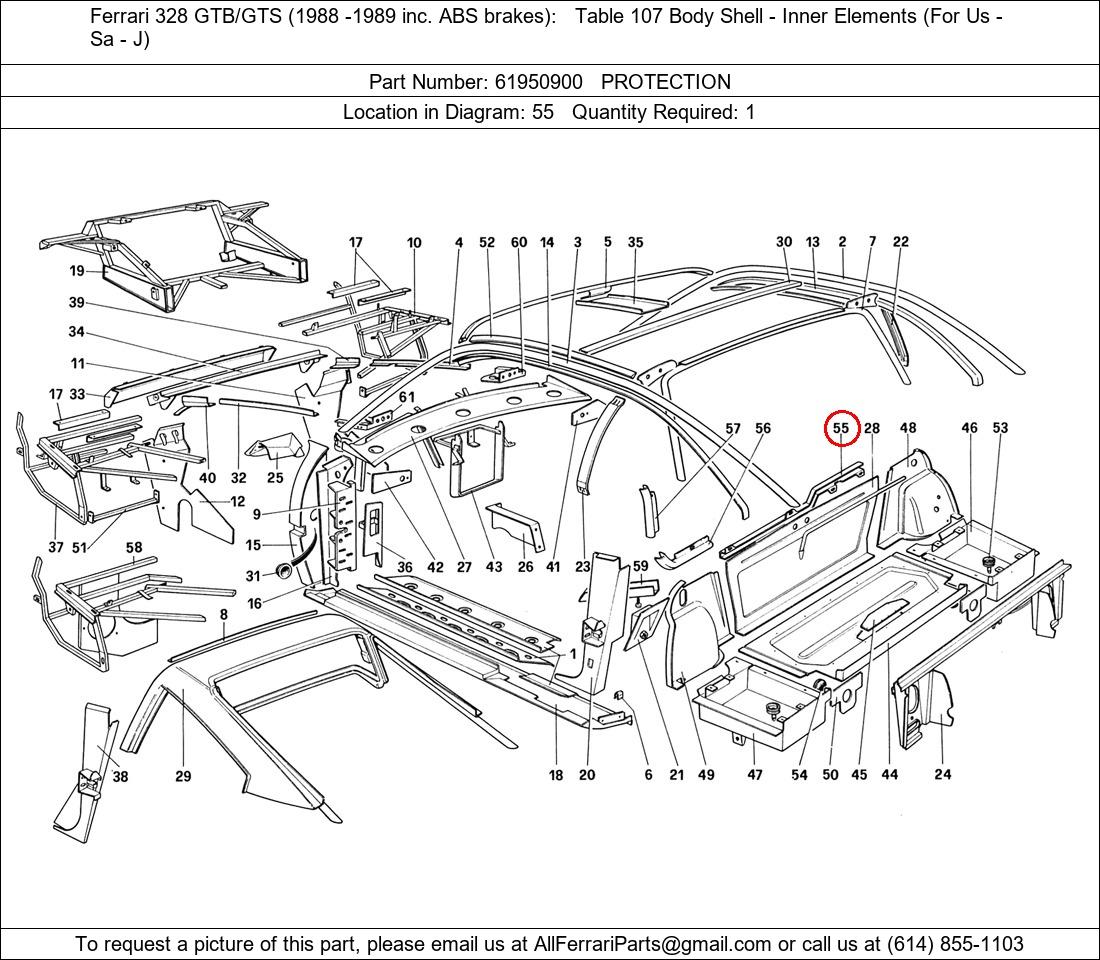 Ferrari Part 61950900