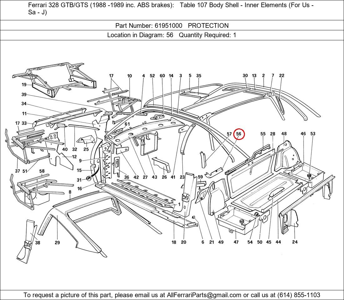 Ferrari Part 61951000