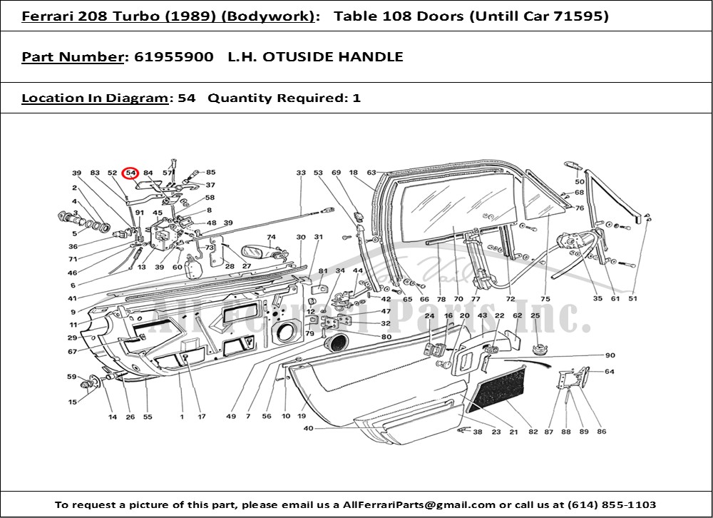 Ferrari Part 61955900