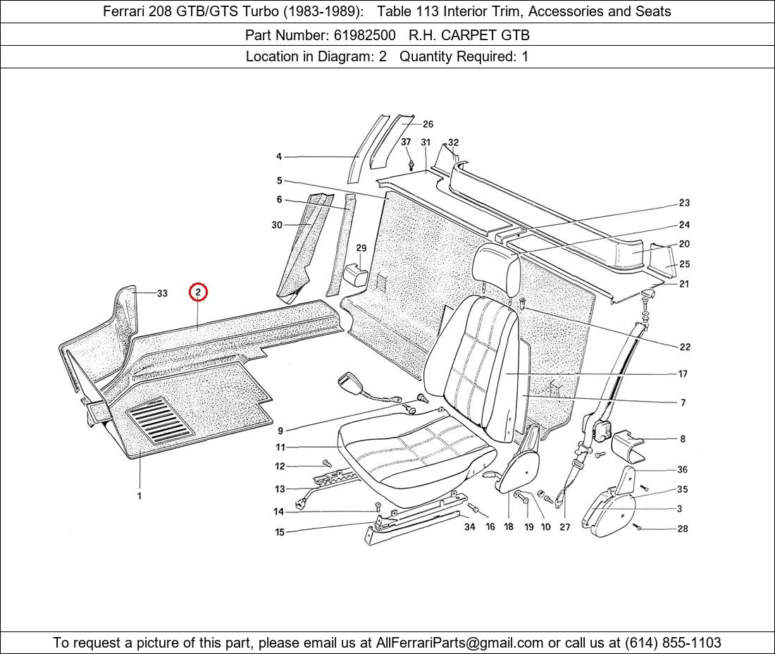 Ferrari Part 61982500