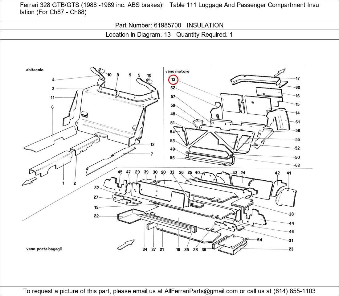 Ferrari Part 61985700