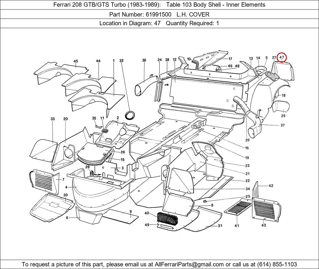 Ferrari Part 61991500