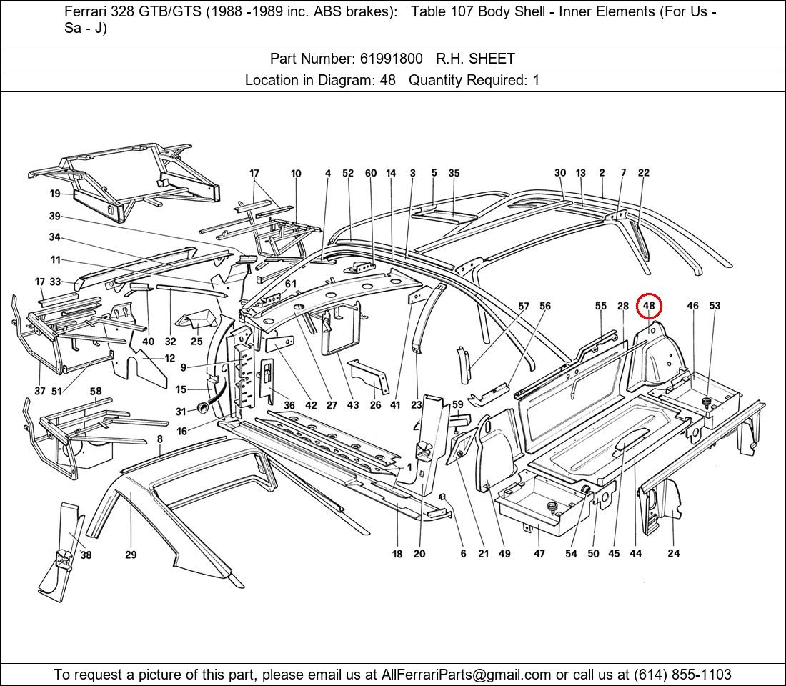 Ferrari Part 61991800