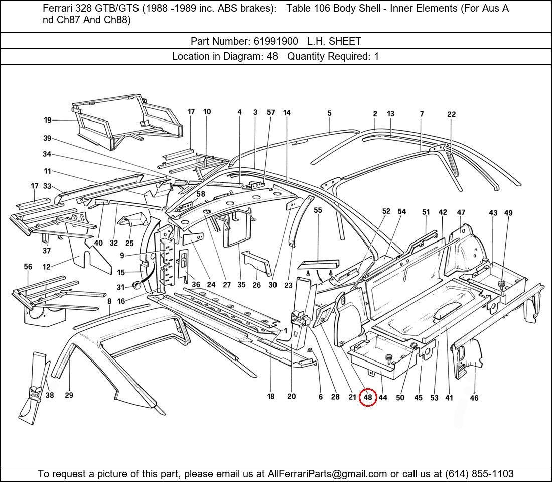 Ferrari Part 61991900