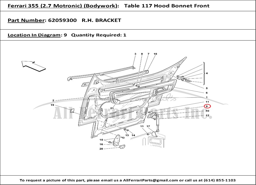 Ferrari Part 62059300