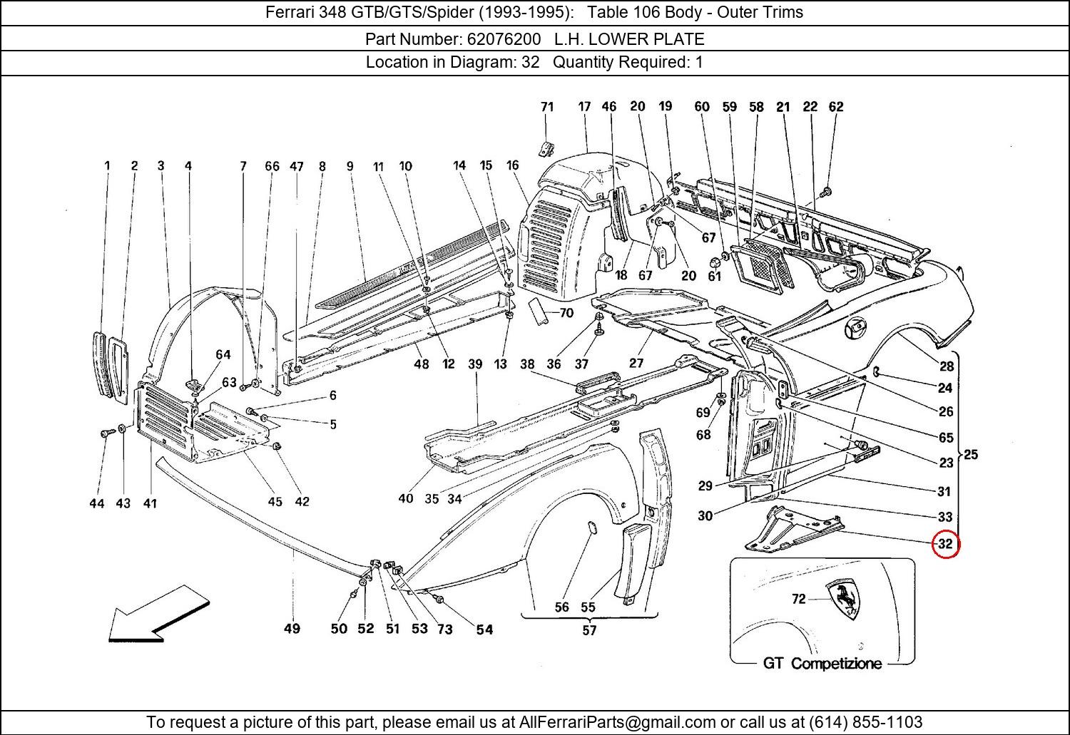 Ferrari Part 62076200