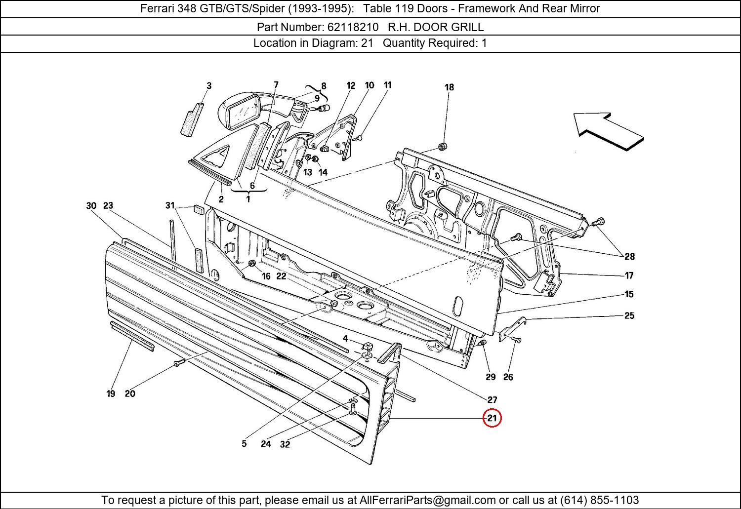 Ferrari Part 62118210