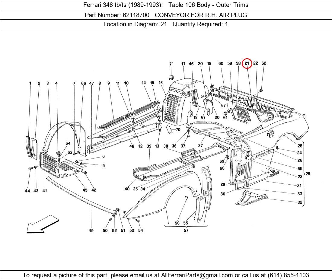 Ferrari Part 62118700