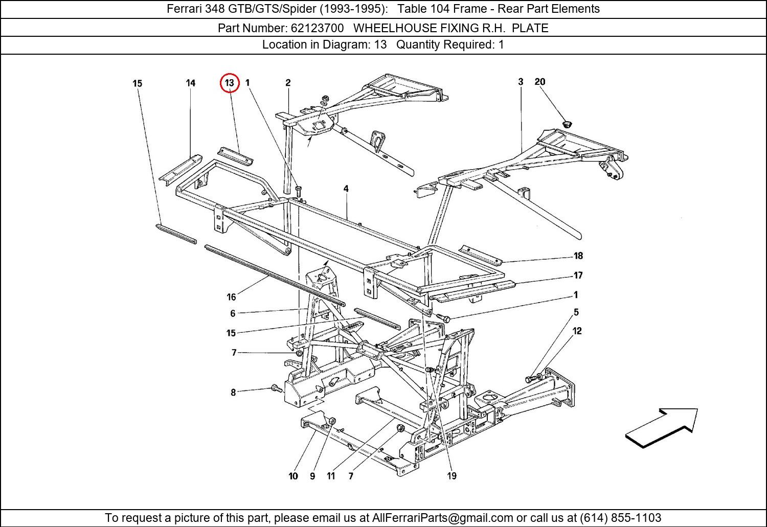 Ferrari Part 62123700