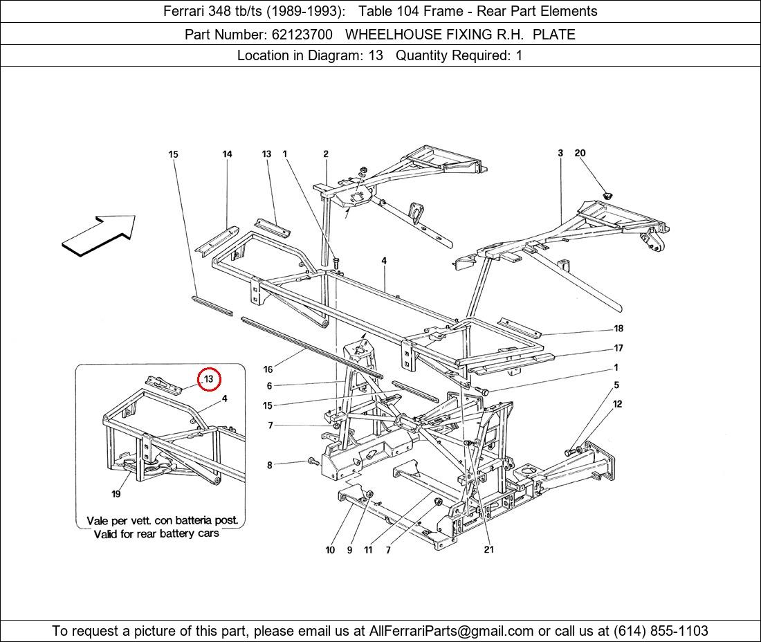 Ferrari Part 62123700