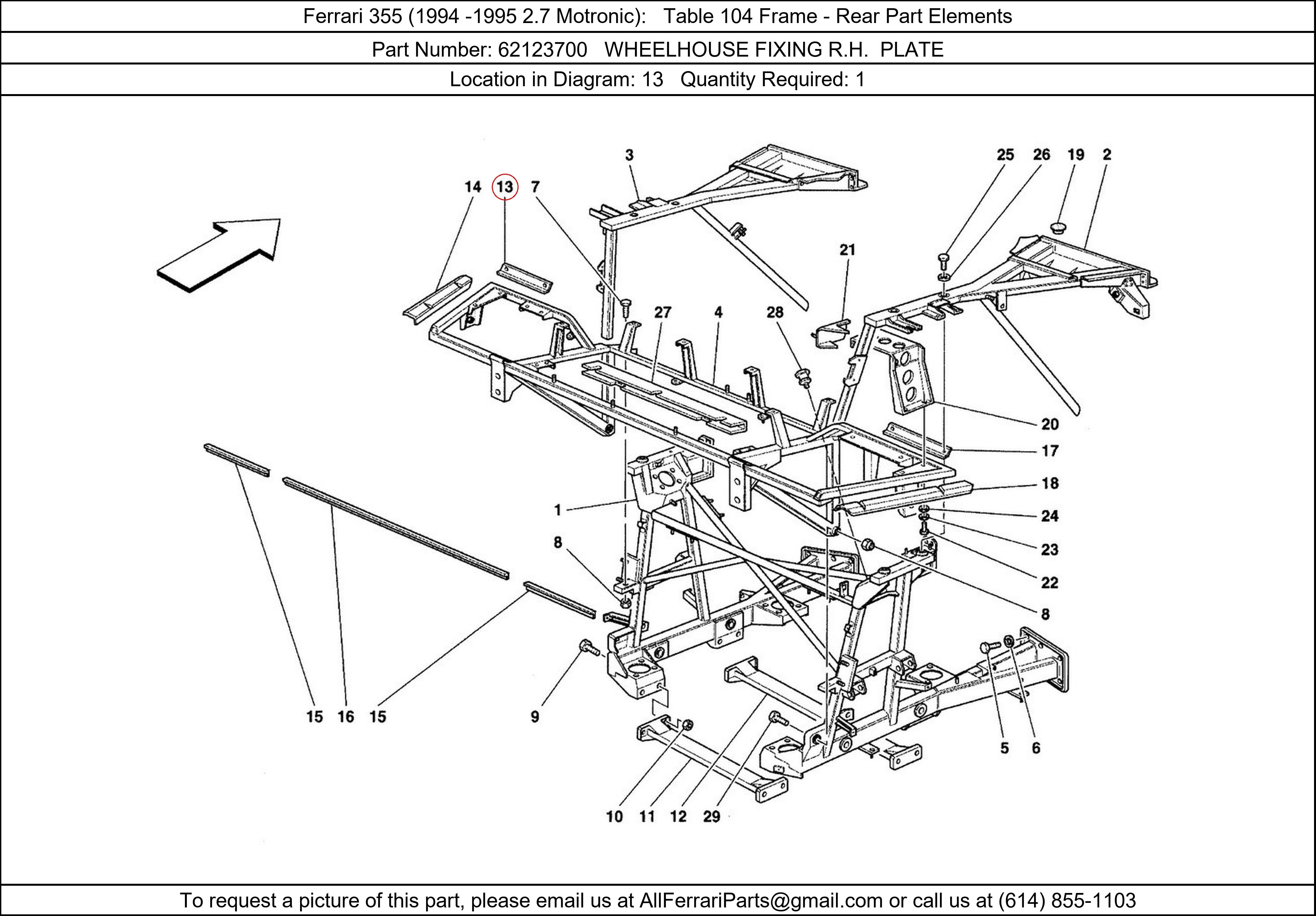 Ferrari Part 62123700