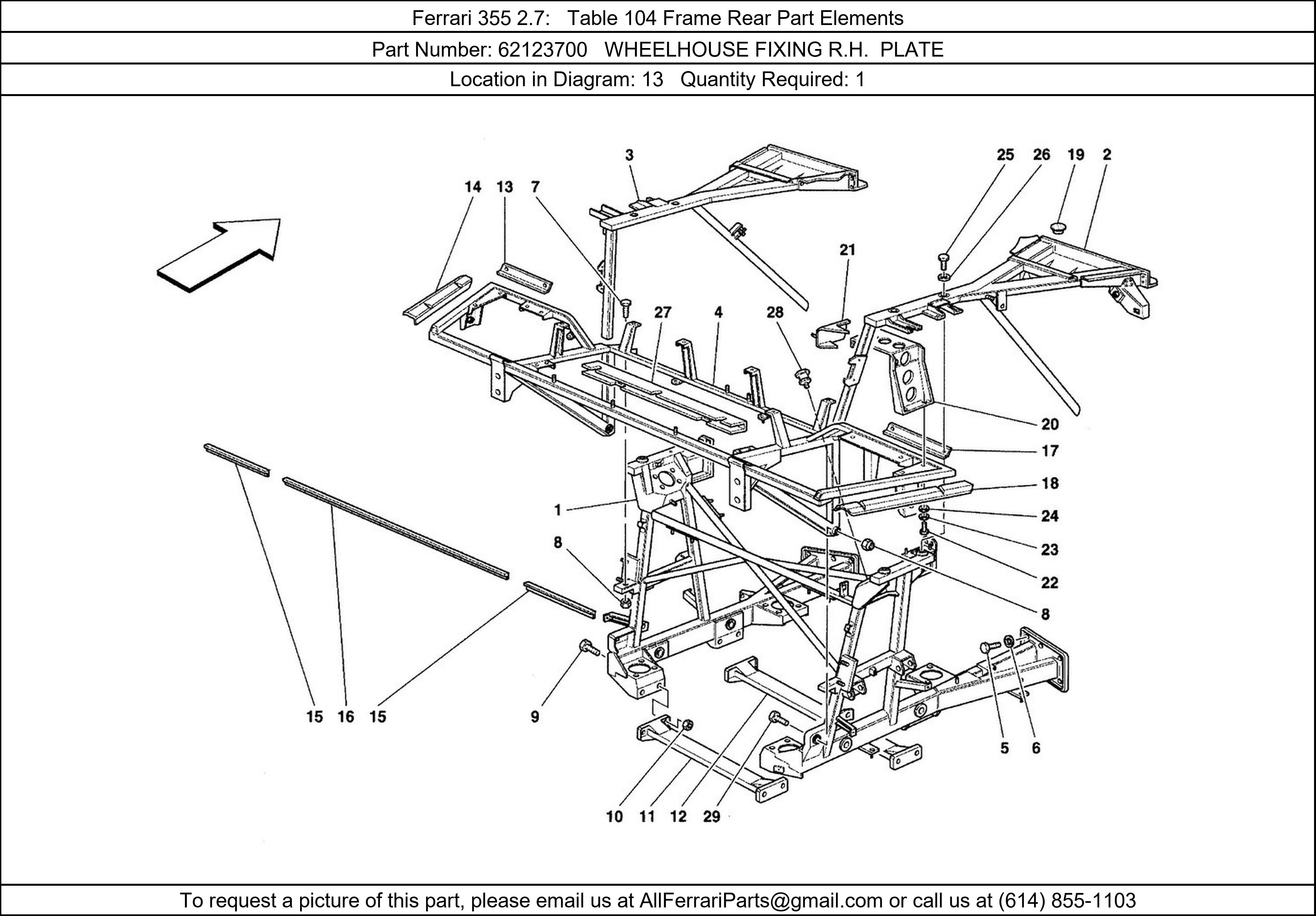 Ferrari Part 62123700