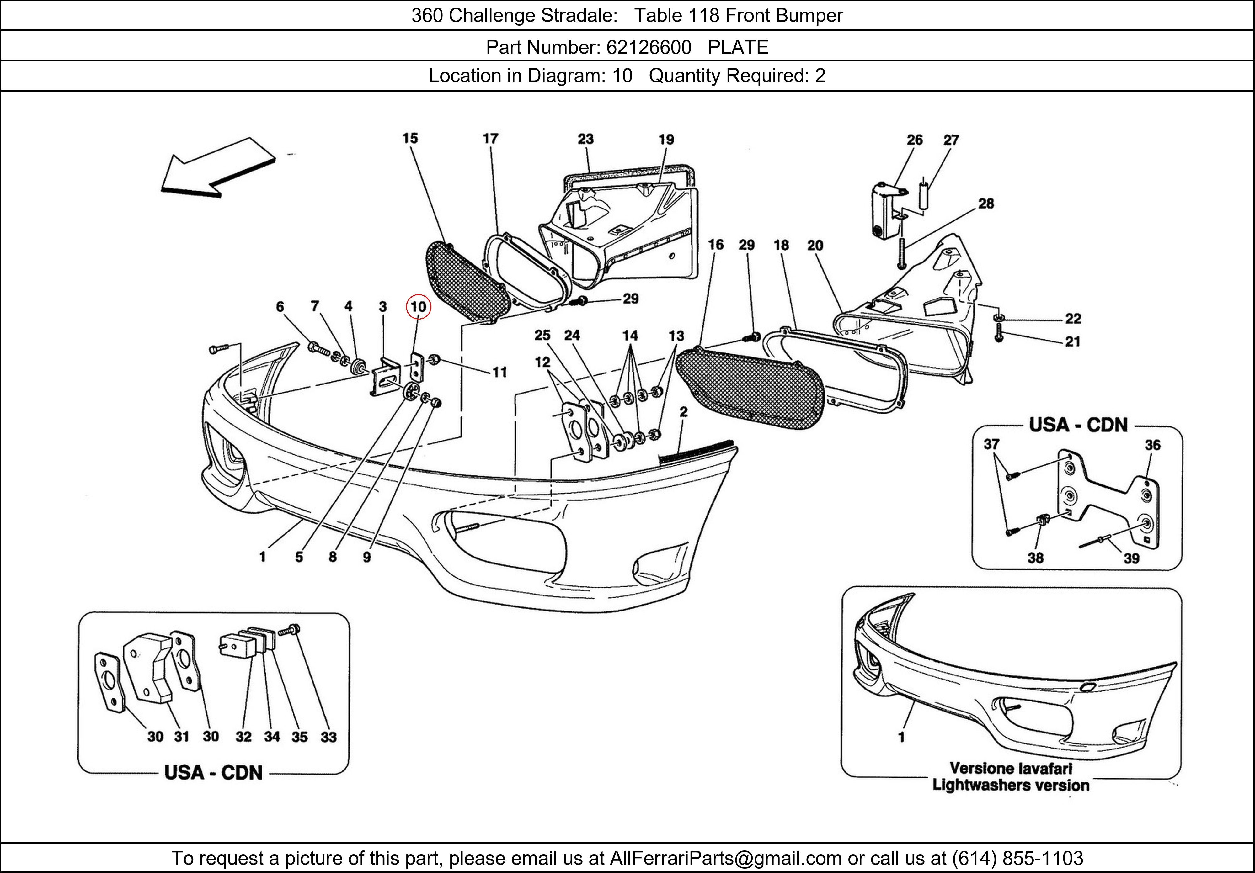 Ferrari Part 62126600