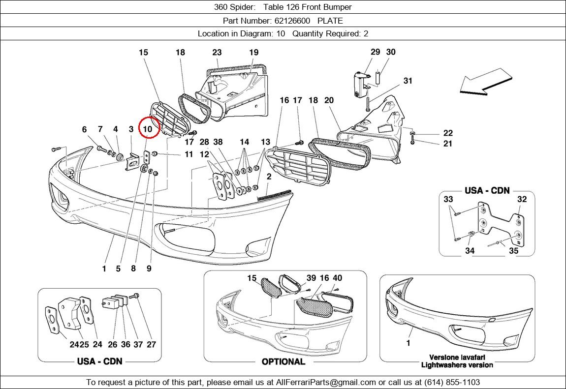 Ferrari Part 62126600