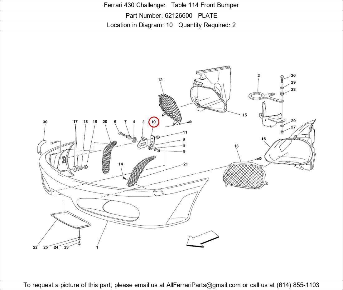 Ferrari Part 62126600