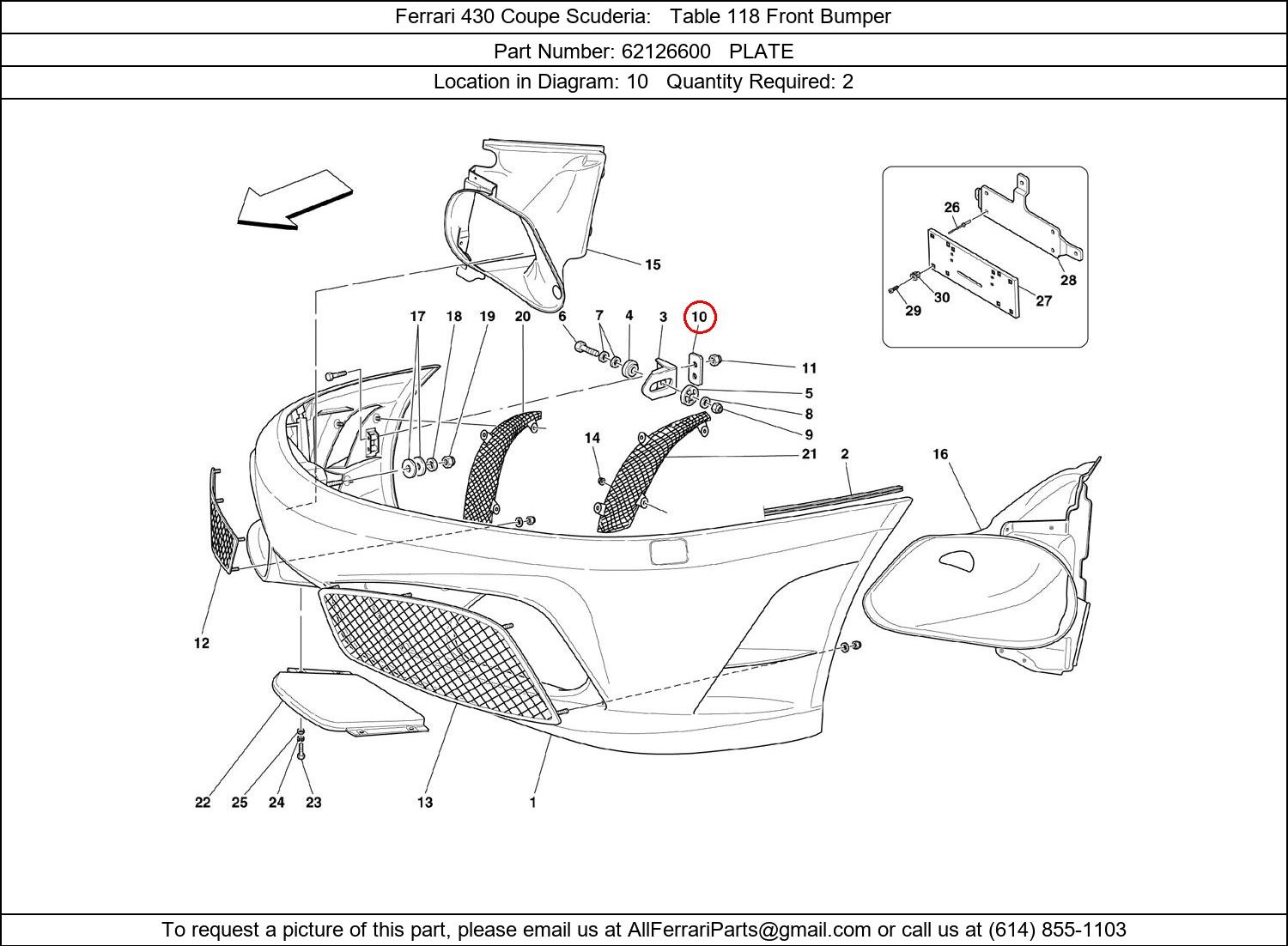 Ferrari Part 62126600