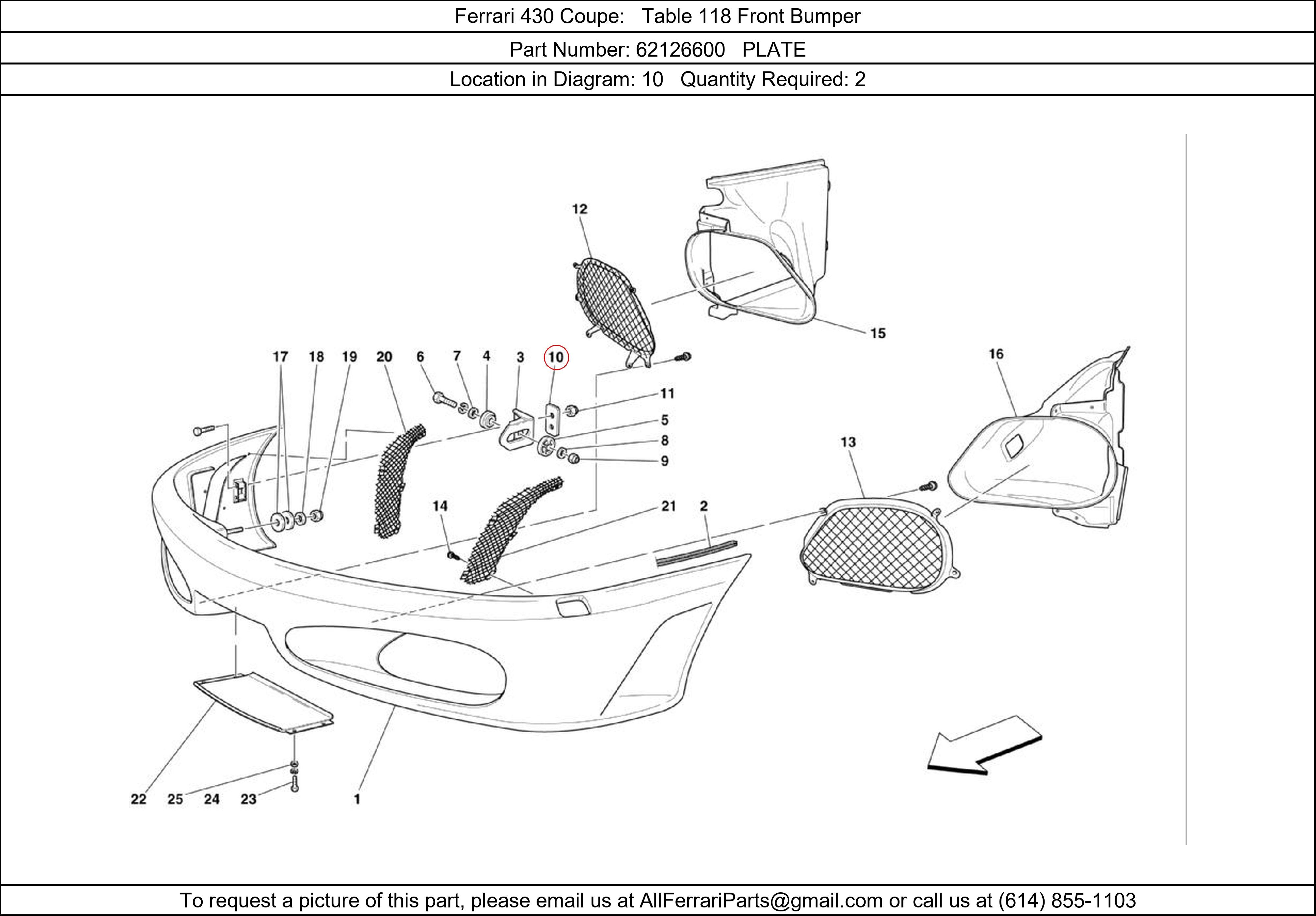 Ferrari Part 62126600