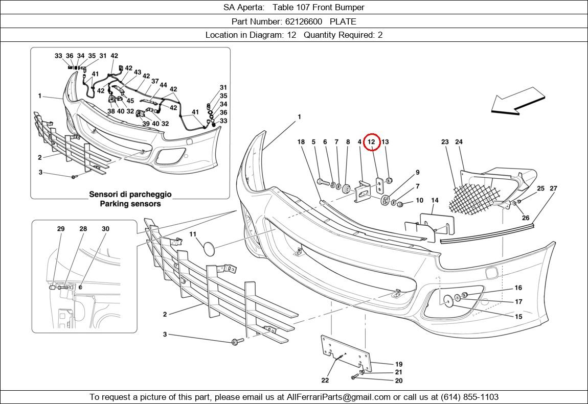 Ferrari Part 62126600