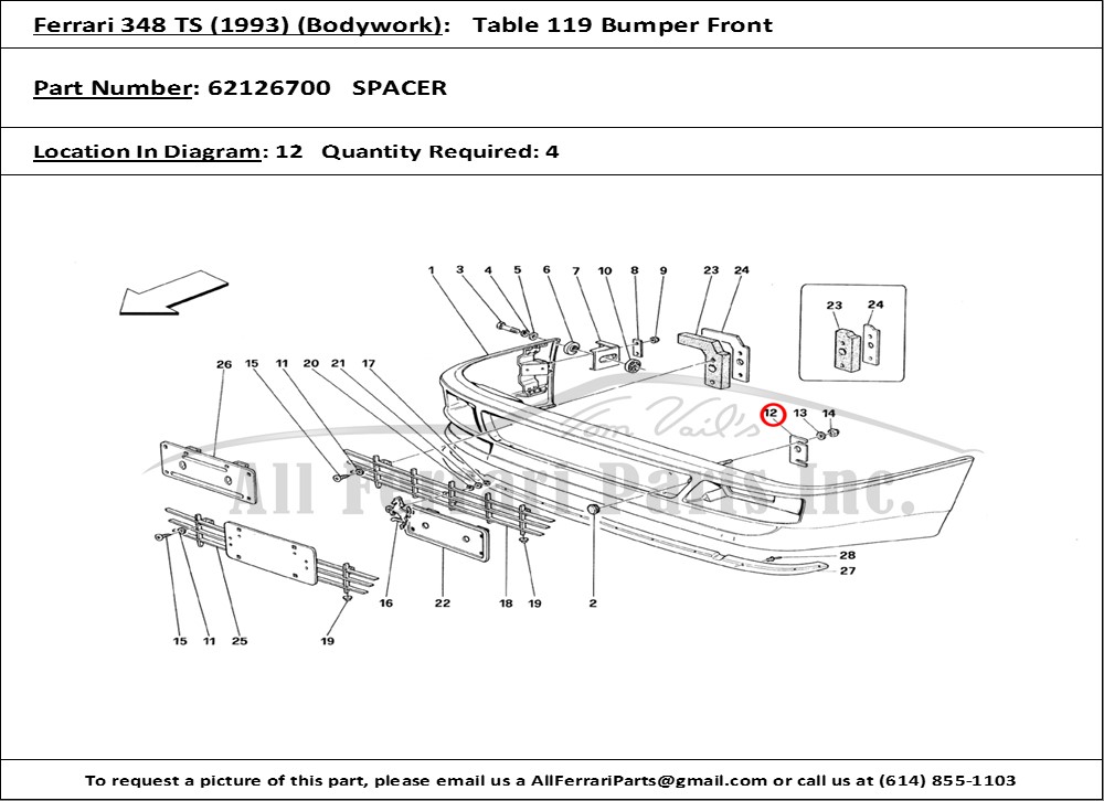 Ferrari Part 62126700