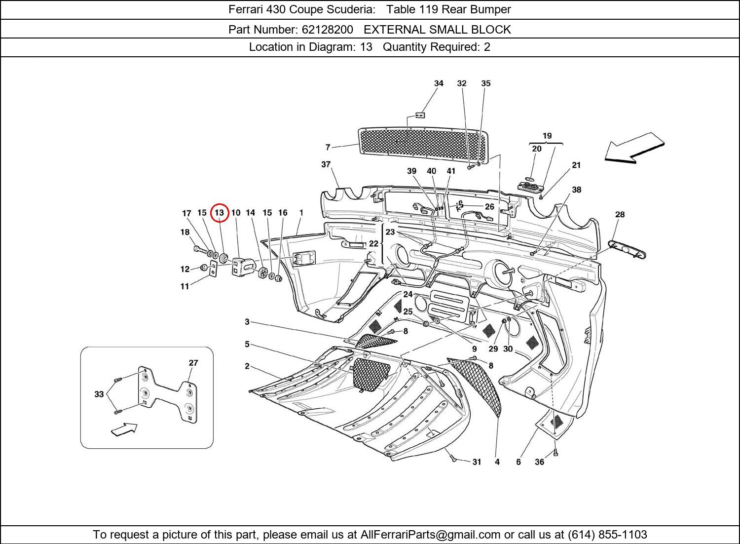 Ferrari Part 62128200