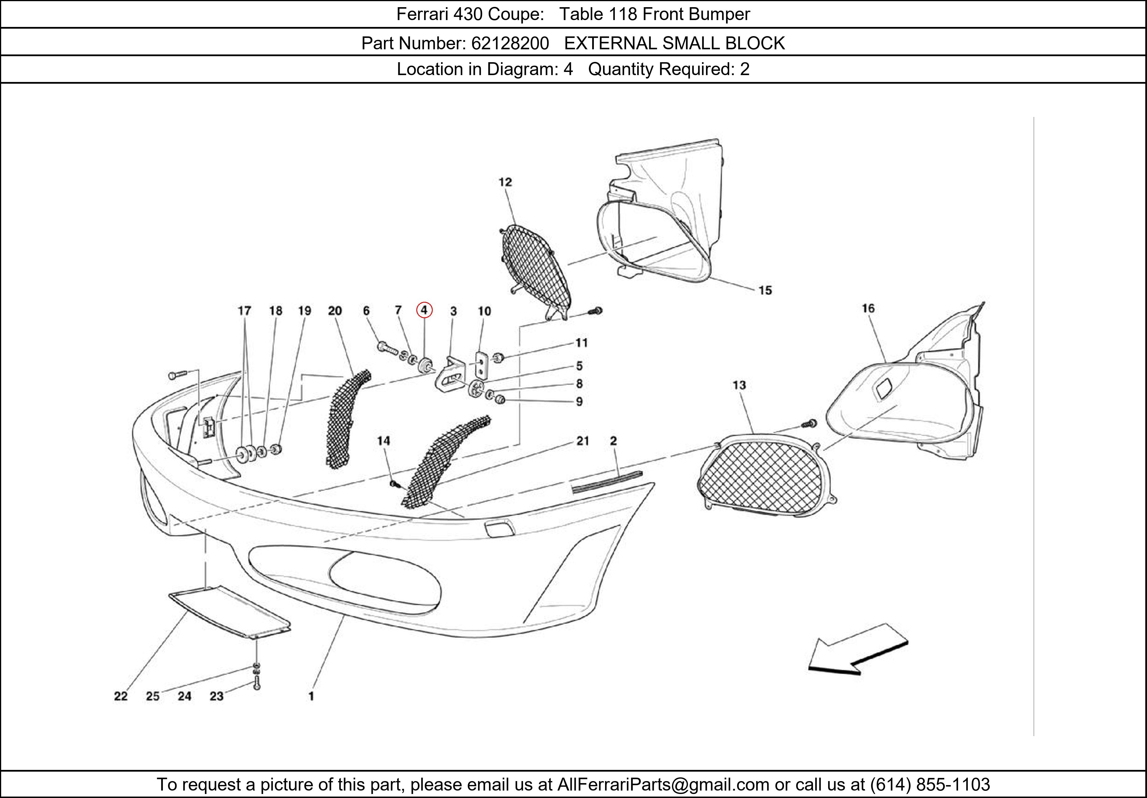 Ferrari Part 62128200