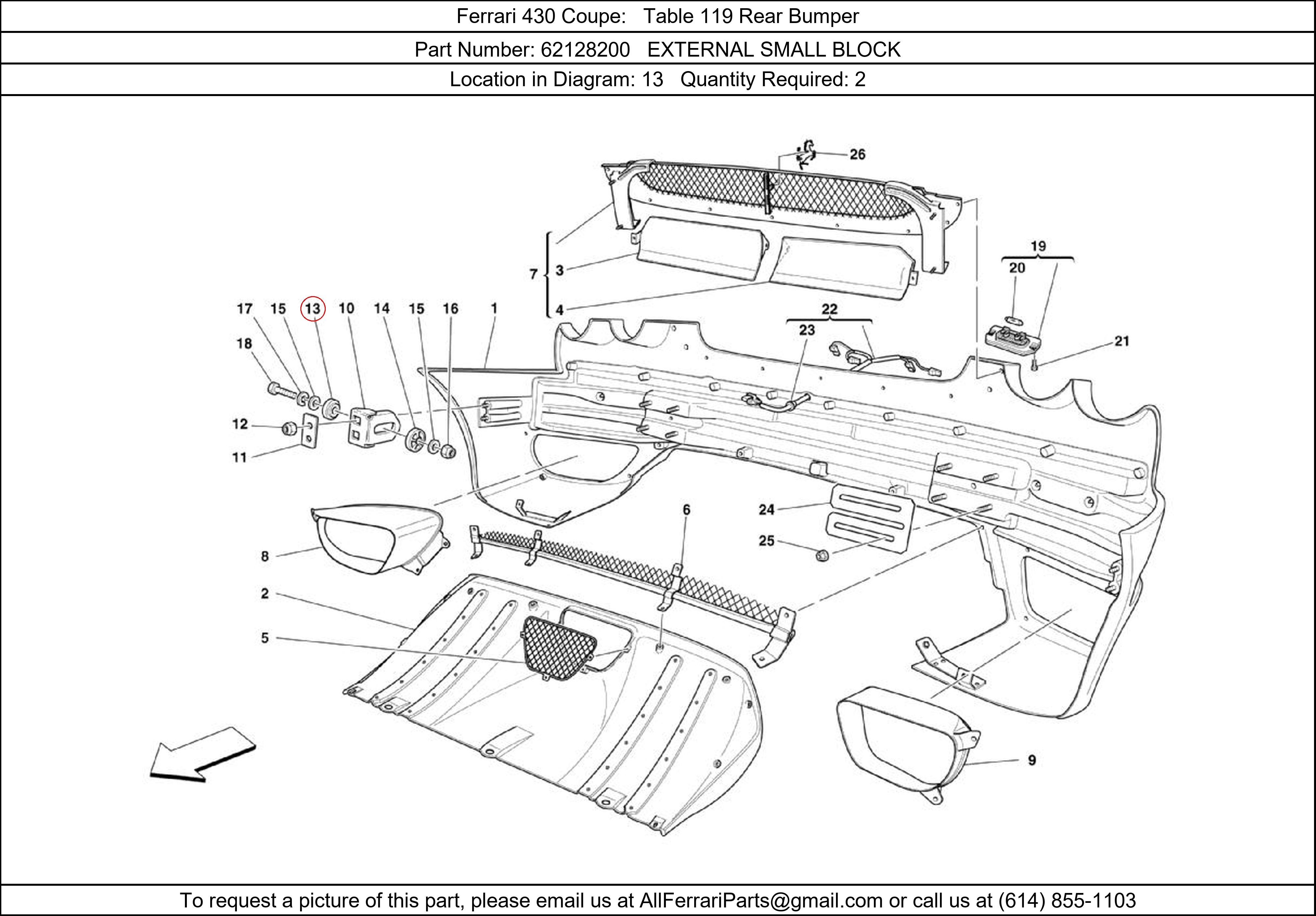 Ferrari Part 62128200