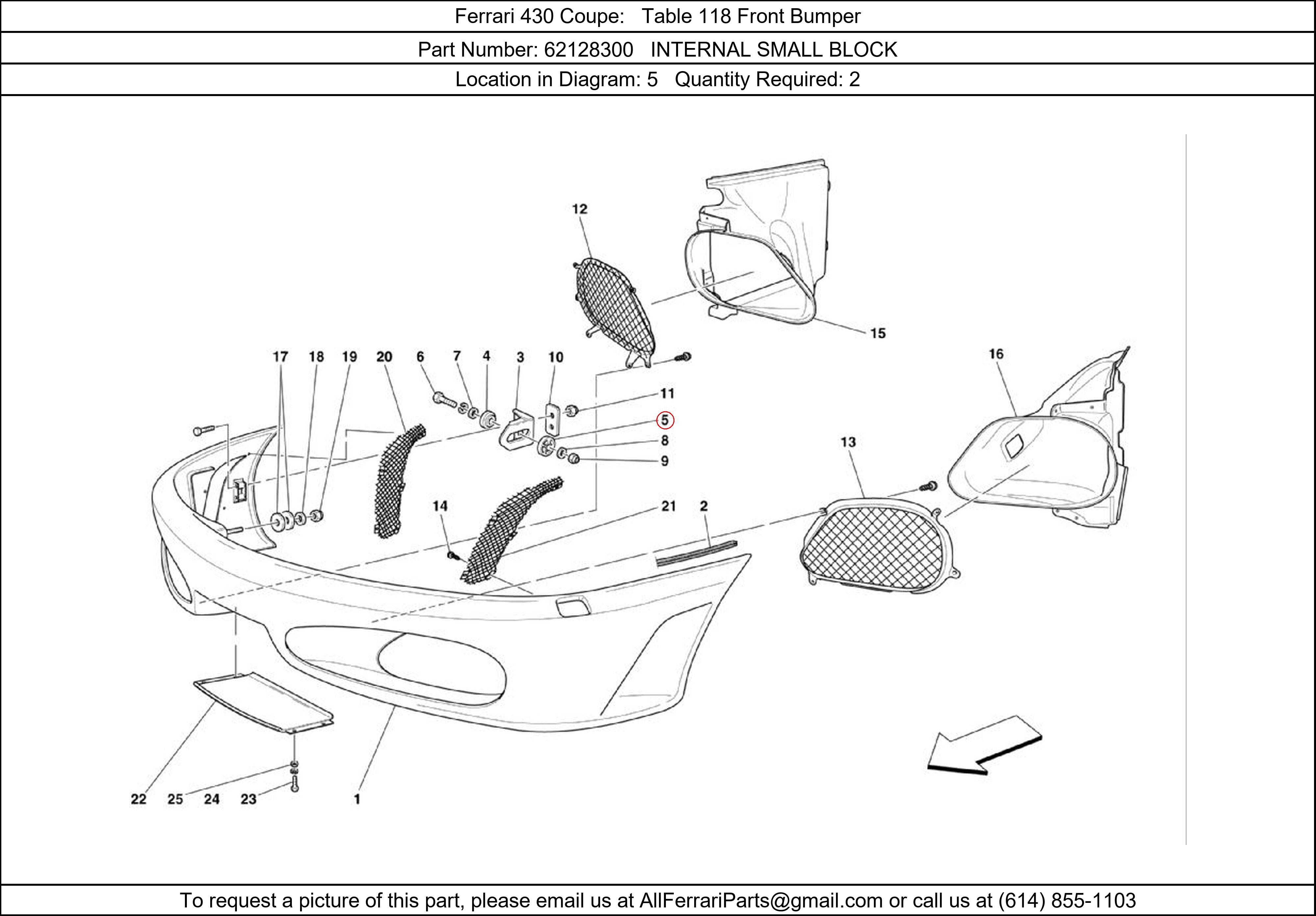 Ferrari Part 62128300