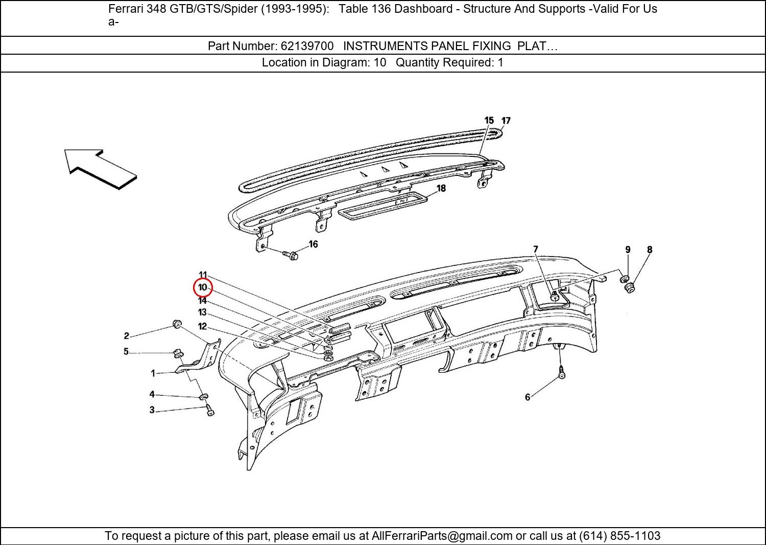 Ferrari Part 62139700