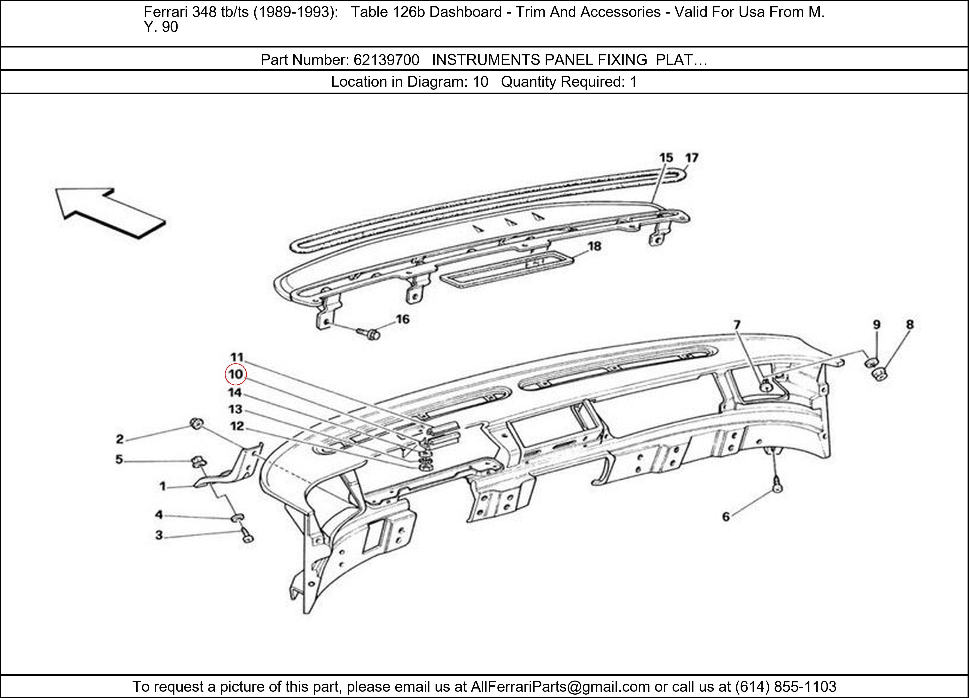 Ferrari Part 62139700