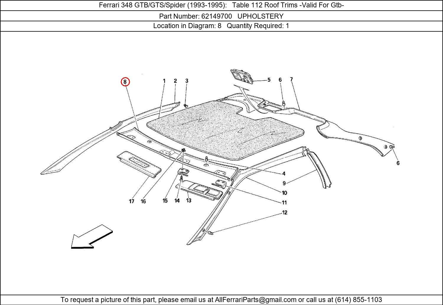 Ferrari Part 62149700