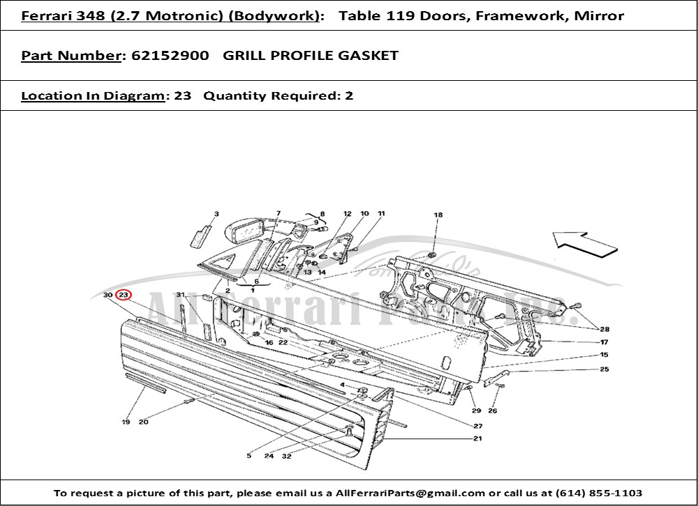 Ferrari Part 62152900