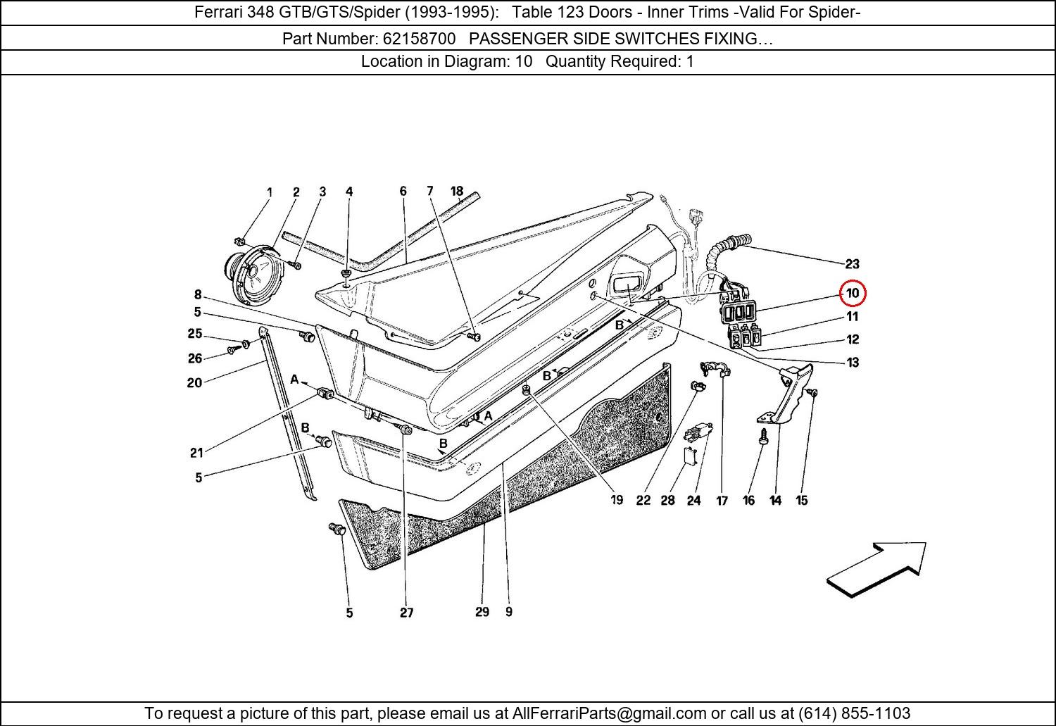 Ferrari Part 62158700